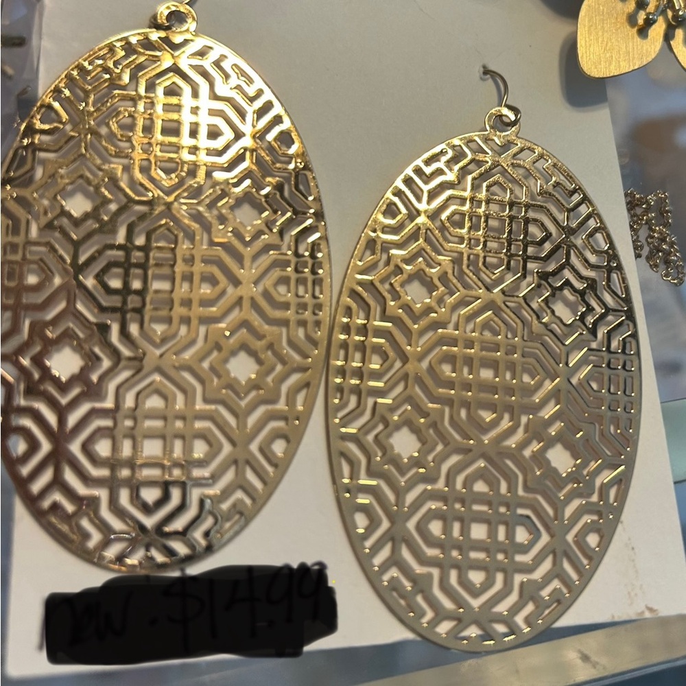 Premier Designs Gold Geometric Earrings